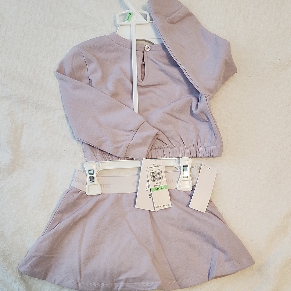 Calvin Klein Jeans Lilac Baby Set - Picture 5 of 8